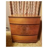 Bow Front Three Piece Bedroom Set