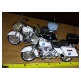 Pair Of Harley Davidson Motorcycle Models.