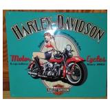 Vintage Look Harley Davidson Metal Sign.