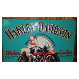 Vintage Look Harley Davidson Metal Sign.