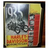 Vintage Look Harley Davidson Metal Sign.