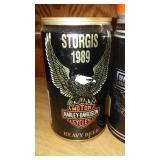 Harley Davidson Sturgis Beer Cans. (9)