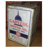 2 Gallon Capitol Motor Oil Can.