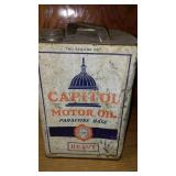 2 Gallon Capitol Motor Oil Can.