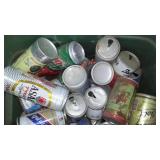 Tote Of Beer and Pop Cans. Dozens.