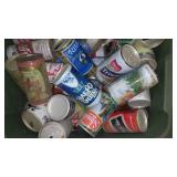 Tote Of Beer and Pop Cans. Dozens.