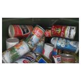Tote Of Beer and Pop Cans. Dozens.