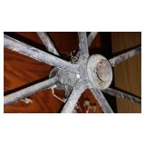 Pair Of Steel Spoke Wagon Wheels