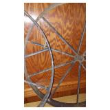 Pair Of Steel Spoke Wagon Wheels