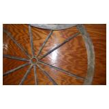 Pair Of Steel Spoke Wagon Wheels