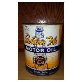 Golden Flo Motor Oil, 1 Imperial Gallon.