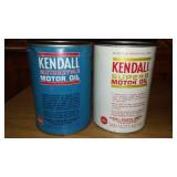 Kendall Motor Oil Cans (2).