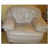 Leather Chair & Ottoman