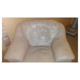 Leather Chair & Ottoman