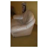 Leather Chair & Ottoman