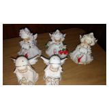 Porcelain Vintage Angels and Bowls