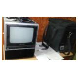 Sharp AC/DC Television and VHS Deck.