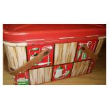 Vintage Metal Picnic Basket.