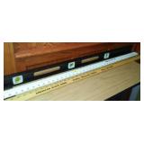 4 Ft. Level, Bubble Stick and 48 in. Yard Stick