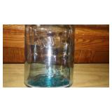 Antique Blue Canning Jars (2)