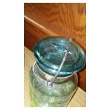 Antique Blue Canning Jars (2)