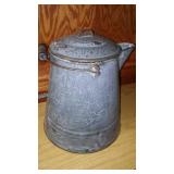 Gray Enamelware Pitcher
