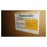 40 in. Round Card Table. Samsonite