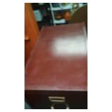 Oak File Cabinet.