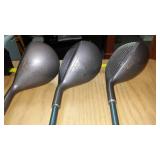 Ladies Golf. 3 Woods, Square Two x 6R, No.s 1,3,5 Like New