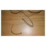Antique Wire Rimmed Glasses with newer case.