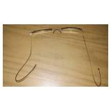 Antique Wire Rimmed Glasses with newer case.