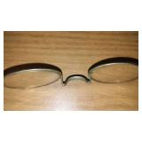 Antique Wire Rimmed Glasses with newer case.