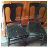 Vintage Wood Chairs (2)