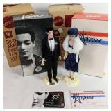 Porcelain Barbie/Ken as Gay Parisienne & 30th Anniversary, Boxes, COAs - 1991 Versions of 1959 & 1961