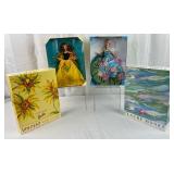 Lot of 2 Inspired By The Paintings Barbies: Claude Monet Water Lily & Vincent Van Gogh Sunflower