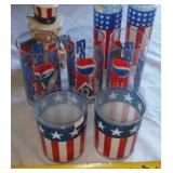 Pepsi & Red White & Blue glasses plus Uncle Sam!