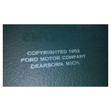 Ford Dealer Accounting Manual 1952