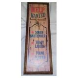 Vintage Bar Sign.