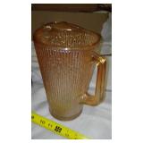 Orange Glass Pitcher & More.  T