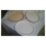 7 Buffalo Brand Oval Plates
