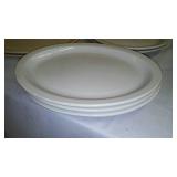 7 Buffalo Brand Oval Plates