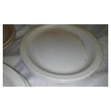 7 Buffalo Brand Oval Plates