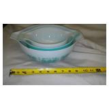 Vintage Pyrex Set Of 3 Bowls