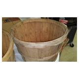 2 Wood Bushel Baskets