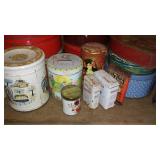 Huge Lot of Tins - Land O Lakes, Coca Cola & More.