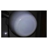 Vintage Enamelware Pitcher + Spoon