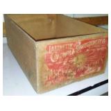 Antique Wood Crate Lafayette Cracker & Confection
