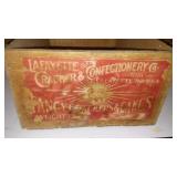 Antique Wood Crate Lafayette Cracker & Confection