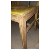 3 Matching Yellow Viny! Chairs - Sturdy