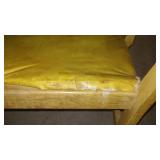 3 Matching Yellow Viny! Chairs - Sturdy